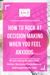 Decision Making and Anxiety