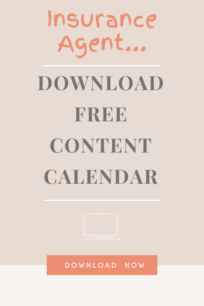 FREE CONTENT CALENDAR FOR INSURANCE AGENTS